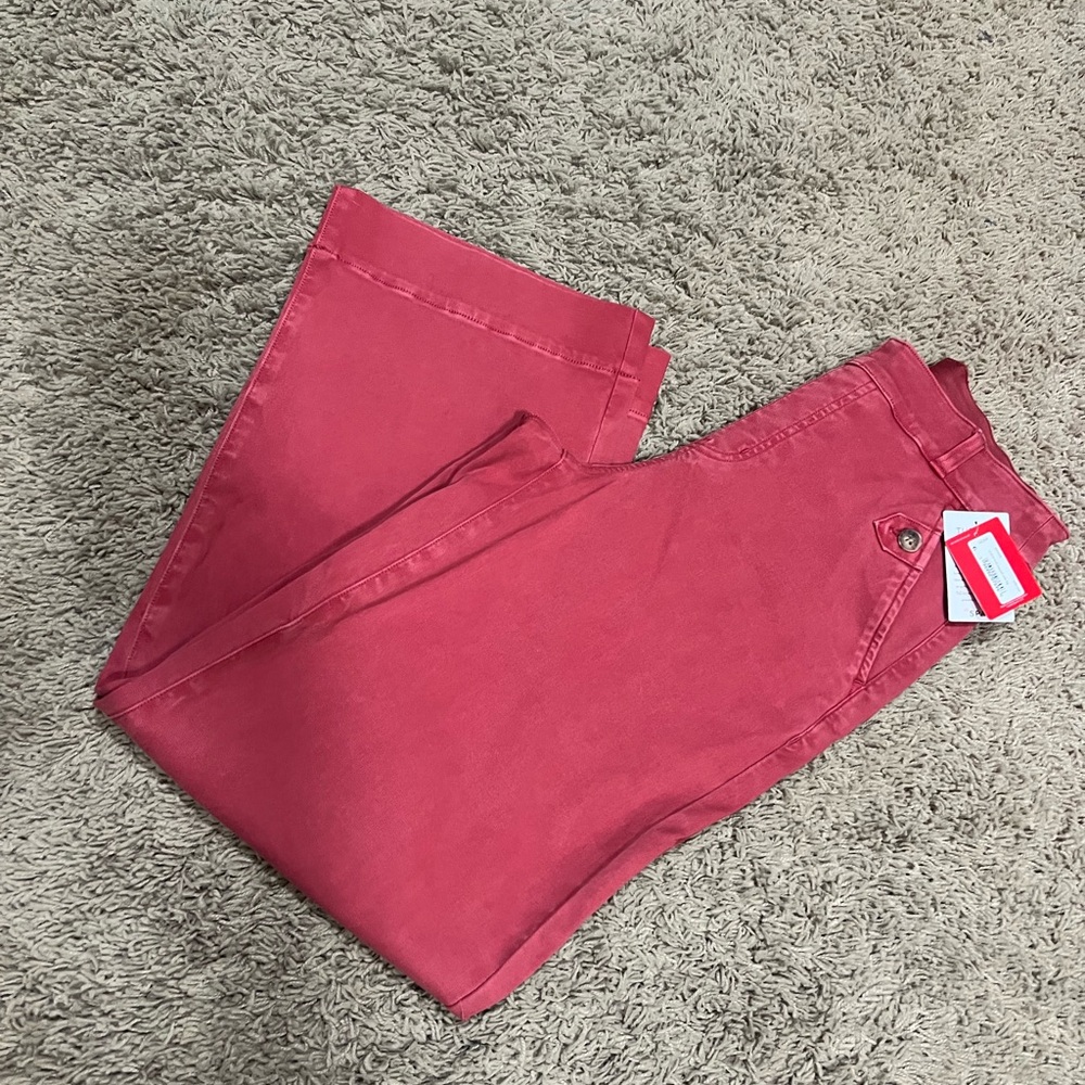 SPANX Red Wide Leg Pants
